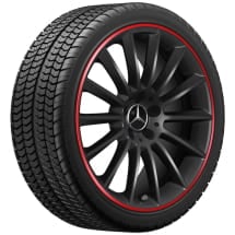 A 35 AMG 19 inch wheels A-Class  V177 multi-spoke black red | A1774011900 9Y31-V177