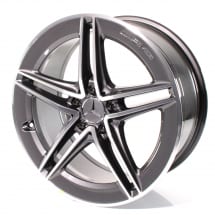 A 45 AMG 19 inch rims 5-doublespoke tantal grey A-Class W177 | A17740123007Y51-177