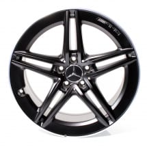 A 45 AMG 19 inch rims 5-doublespoke black high-sheen A-Class W177 | A17740123007X71-177