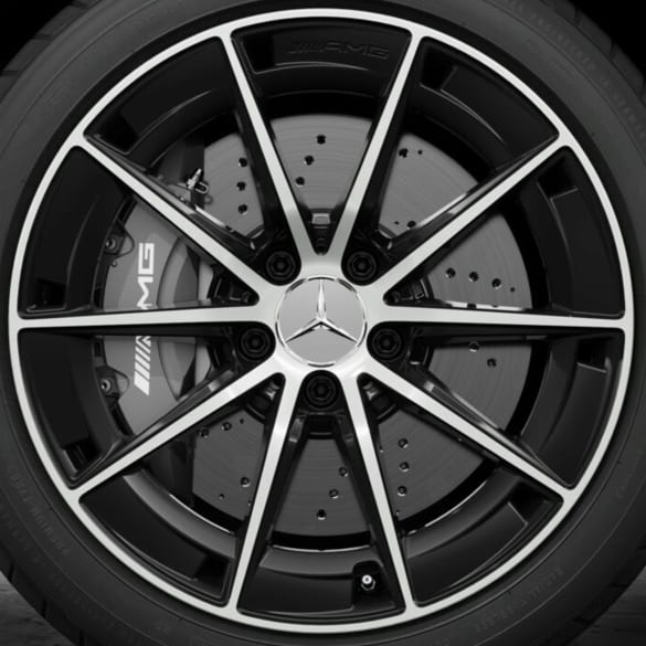 A35 AMG 18-inch wheels A-Class V177 10-spokes black high-sheen