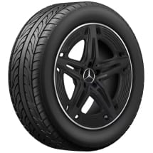 A35 AMG 19-inch wheels A-Class V177 5-twin spokes black | A1774014400 7X71-V177