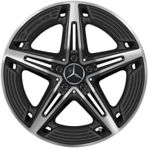 A45 AMG 19 inch wheels A-Class W177 5-spoke black matt | A1774014500 7X36-W177