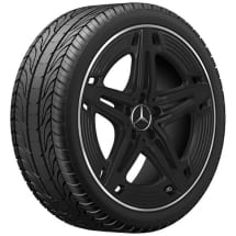 A45 AMG 19-inch wheels A-Class W177 5-spoke black Genuine Mercedes-AMG | A1774014500 7X71-W177