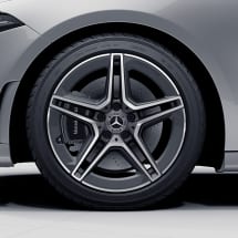 AMG 18 inch 5-double-spoke grey B-Class W247 genuine Mercedes-Benz rim set  | A17740115007X44-247