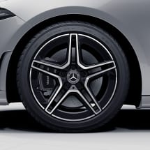 AMG 18 inch 5-double-spoke black B-Class W247 genuine Mercedes-Benz rim set  | A17740115007X23-247