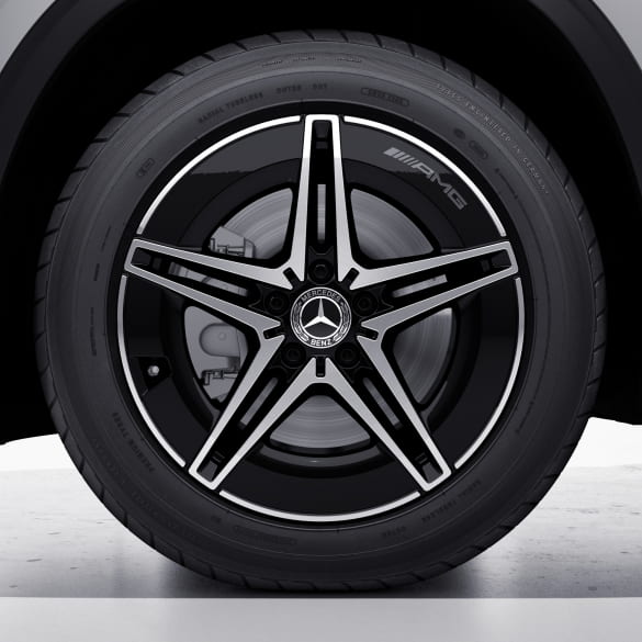 AMG 18 inch rim set EQB X243 5-double-spoke-design high-sheen black genuine Mercedes-Benz