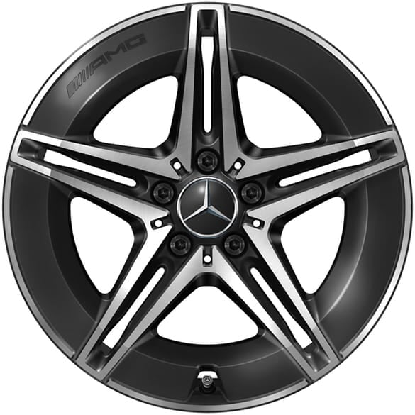 AMG 18 inch rims set C-Class W206/S206 black 5-doublespoke wheel genuine Mercedes-Benz