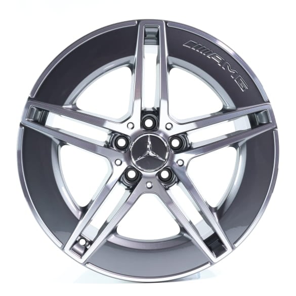 AMG 18 Inch Wheels CLE A236 Cabrio grey 5-double-spokes Genuine Mercedes-AMG