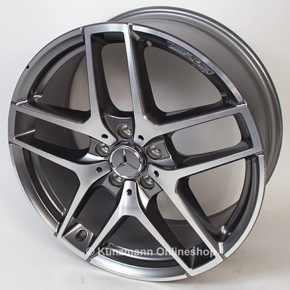 AMG 19 inch rims 5-twin-spoke GLC X253 Genuine Mercedes | A2534011800/31007X21-Satz