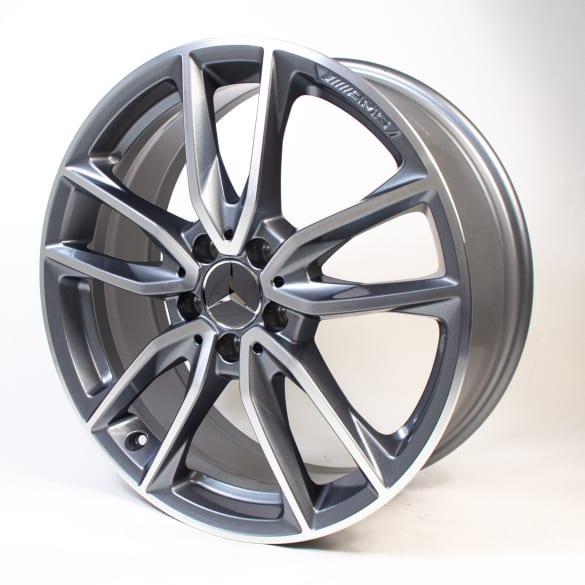 AMG 19 inch rim set A-Class W177 5-double-spoke-wheel titanium grey genuine Mercedes-Benz