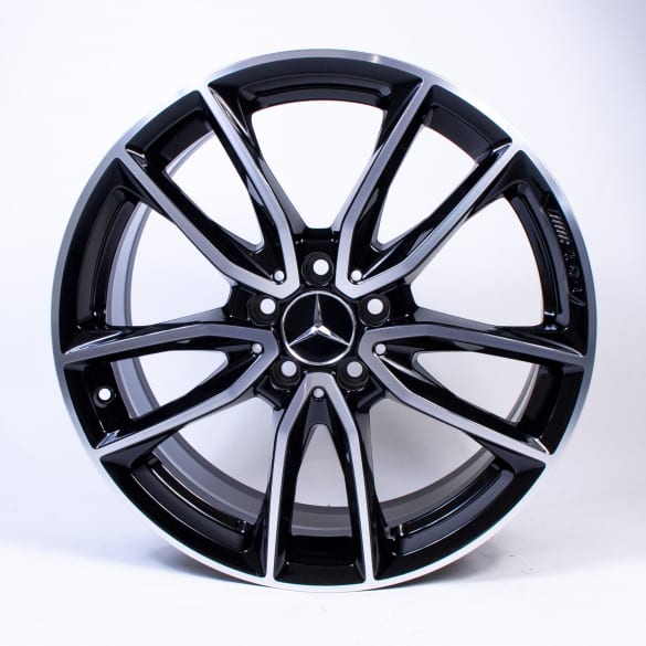 A 35 AMG 19 inch rim set A-Klasse 177 5-double-spoke-wheel black genuine Mercedes-Benz