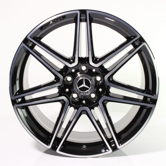 AMG 19-inch rim set C-Class 206 7-twin-spoke wheel black high-sheen genuine Mercedes-Benz