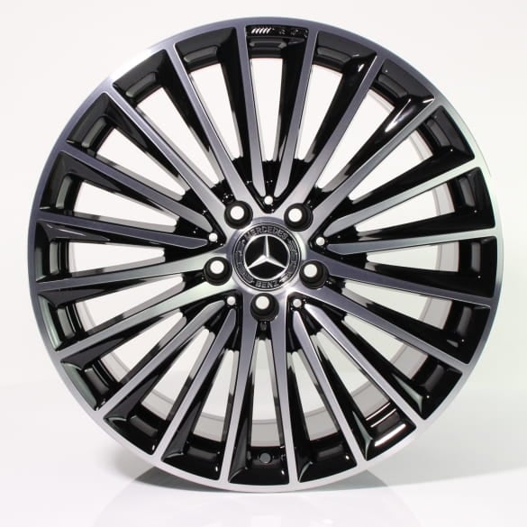 AMG 19-inch rim set C-Class 206 multi-spoke wheel black high-sheen