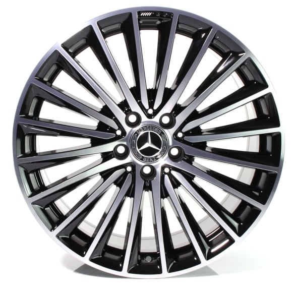 AMG 19-inch rim set C-Class W206 sedan hybrid multi-spoke wheel black high-sheen