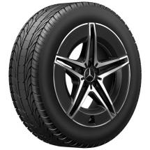 AMG 19 inch EQC N293 rims black 5-double-spoke genuine | A2934011500/1600-7X23