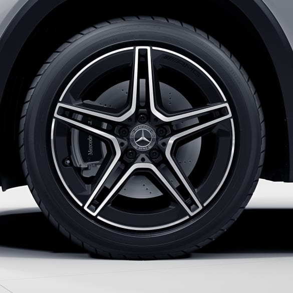 AMG 19 inch rim set GLA H247 5-double-spoke black high-sheen Mercedes-Benz