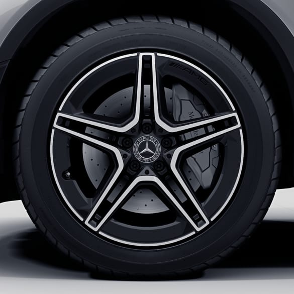 AMG 20 inch 5-double-spoke rims genuine Mercedes-Benz X253/C253 black | A2534015300-7X23