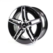 19-inch rims E-Class S214 estate black 5-double-spoke Genuine Mercedes-Benz | A21440103000/0400 7X23-S214