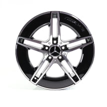 AMG 19 inch rims E-Class W214 sedan black 5-double-spokes Genuine Mercedes-AMG | A21440103000/0400 7X23-W214