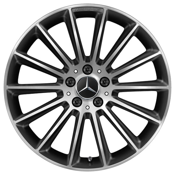 AMG 19-inch wheel set CLA 118 multi-spoke wheel black Genuine Mercedes-Benz
