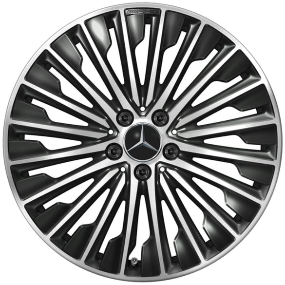 AMG 19 Inch Wheel Set CLE C236 Coupé black 5-spoke-Design Genuine Mercedes-AMG