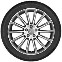 AMG 19 inch wheel set multi-spoke wheel GLA X156 titangrey original Mercedes-Benz | A15640128007X21-Satz