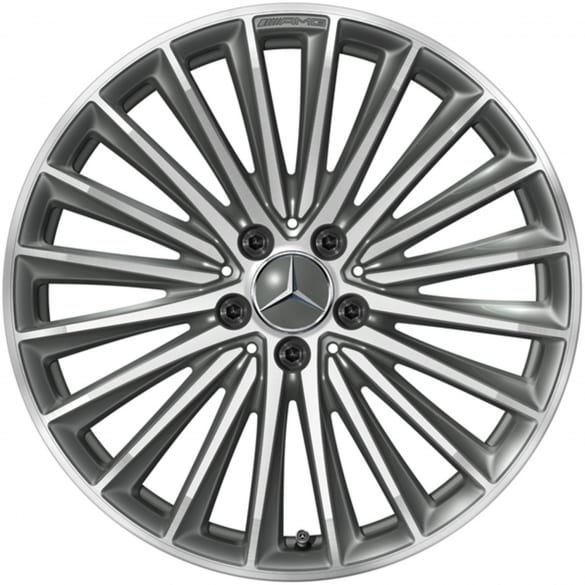 AMG 19 inch wheel set SL R232 multi-spokes titanium grey Genuine Mercedes-AMG