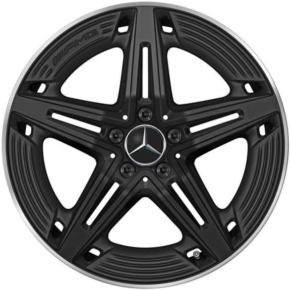AMG 19 inch wheels CLA 35 X118 Shooting Brake black 5-double-spoke Genuine Mercedes-AMG