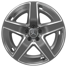 AMG 19 inch wheels GLC Coupe C254 tantal grey 5-spoke Genuine Mercedes-AMG | A2544010400 7Y51-C254