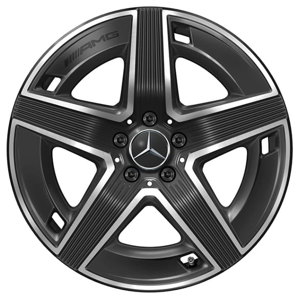 AMG 19 inch wheels GLC Coupe Hybrid C254 black 5-spoke Genuine Mercedes-AMG
