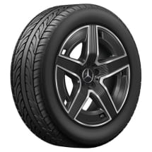 AMG 19 inch wheels GLC Coupe Hybrid C254 black 5-spoke Genuine Mercedes-AMG | A2544010400/-0500 7X23-C254