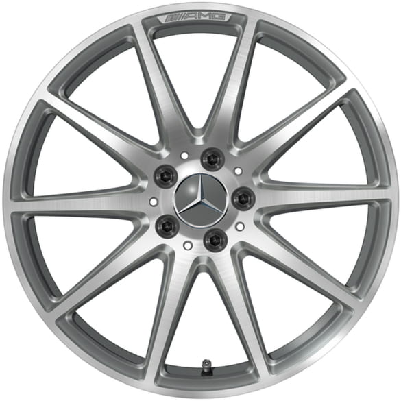 AMG 19-inch wheels SL 43 AMG R232 10-spoke titanium grey Genuine Mercedes-AMG