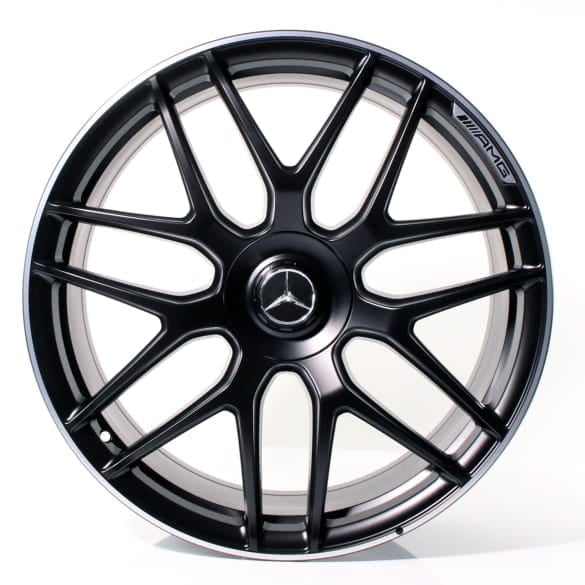 AMG 20 inch forged wheels S-Class Convertible A217 cross spokes black Genuine Mercedes-AMG