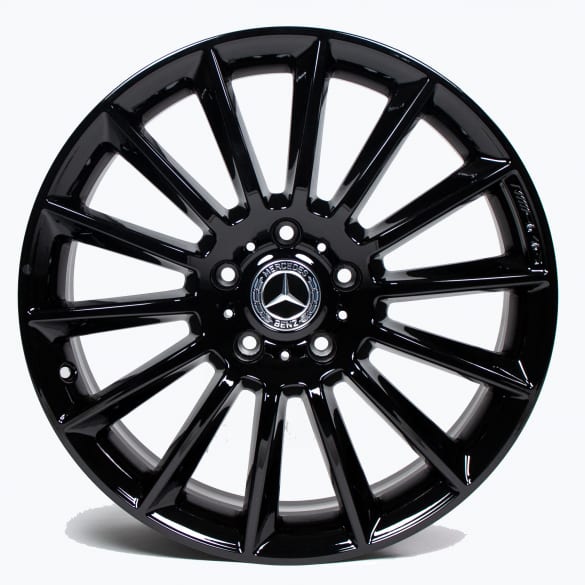 AMG 20 inch rim set G-Class W463A multi-spoke-wheel black glossy genuine Mercedes-Benz