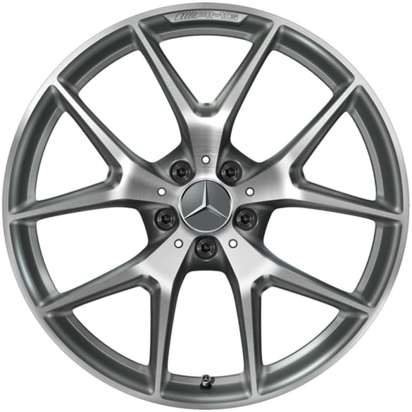 AMG 20 inch rim set GLC X253/C253 cross-spoke wheel titanium grey genuine Mercedes-Benz