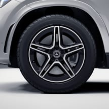 AMG 20 inch GLE V167 5-double-spoke rim set black genuine Mercedes-Benz | A1674013200/3300-7X23-V167