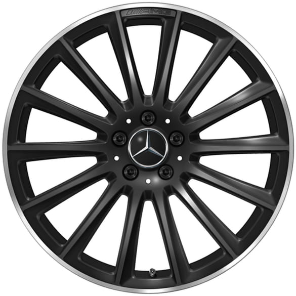 AMG 20 inch rim set S-Class W223 V223 multi-spoke black Genuine Mercedes-AMG