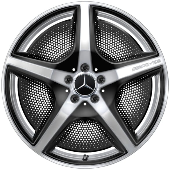 AMG 20-inch Wheels EQE V295 vanadium silver 5-spoke Genuine Mercedes-Benz