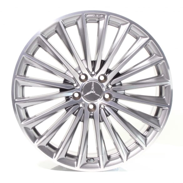 AMG 20 inch wheel set CLS C257 multi-spoke wheel titanium grey Genuine Mercedes-AMG