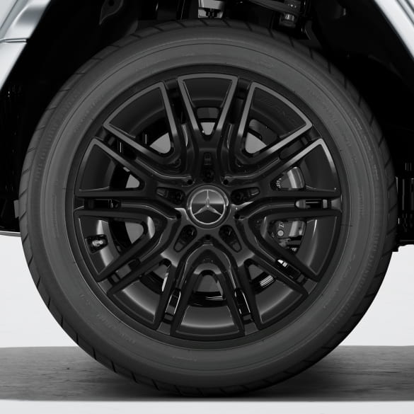AMG 20-inch wheel set G-Class W465 10-spokes black shiny Genuine Mercedes-Benz