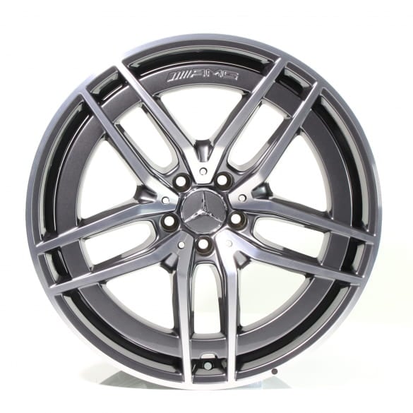 AMG 20 inch wheel set SL R232 5 double spokes tantalum grey Genuine Mercedes-AMG