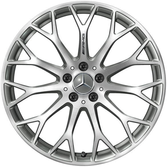 AMG 20 inch wheels C63 S W206 sedan cross spokes titanium grey genuine Mercedes-AMG