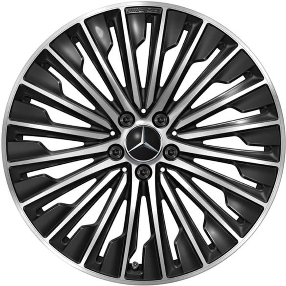 AMG 20-inch wheels E-Class W214 Sedan black multispokes Genuine Mercedes-AMG