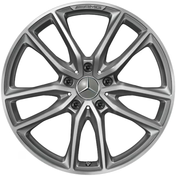AMG 20 inch wheels set G-Class W465 5-twin-spoke titanium grey genuine Mercedes
