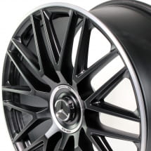 21 inch AMG SL R232 forged wheel set black matt | A2324012900/3000 7X71