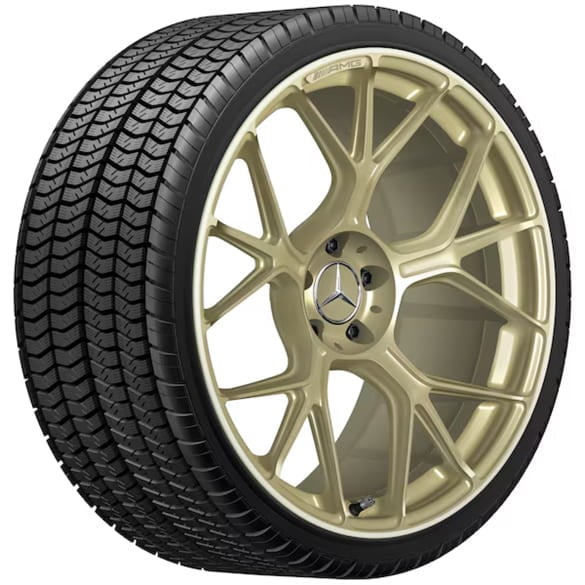 AMG 21 inch forged wheels AMG GT C192 cross spokes Golden | A1924011300/1400 1X71 AMG 21 inch forged wheels AMG GT C192 cross spokes Golden | A1924011300/1400 1X71