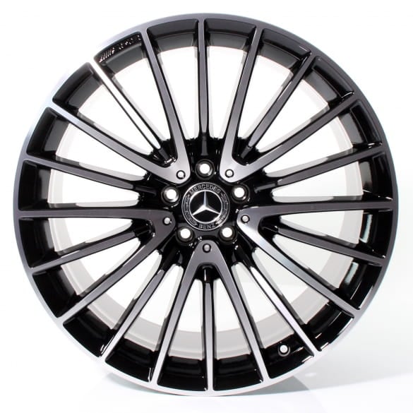 AMG 21 inch rim set S-Class W223/V223 multi-spoke black high-sheen Mercedes-Benz