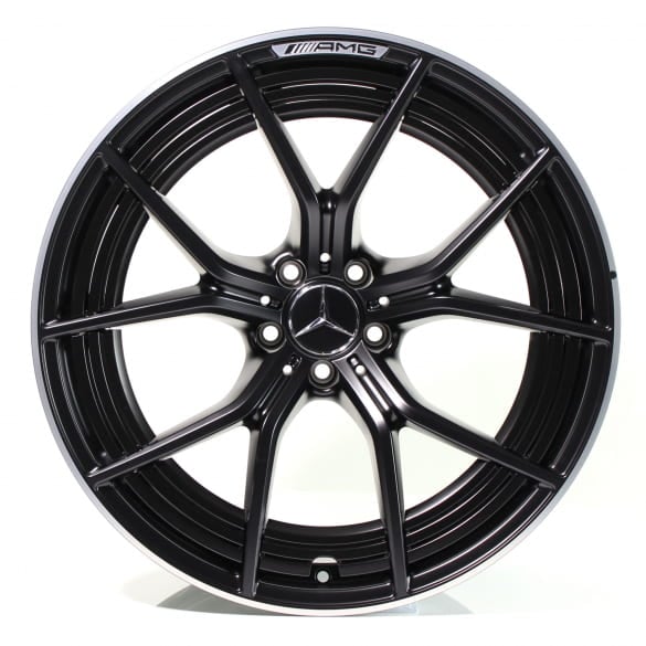 AMG 21 inch wheel set AMG GT 4-door cross spokes black matt Genuine Mercedes-AMG