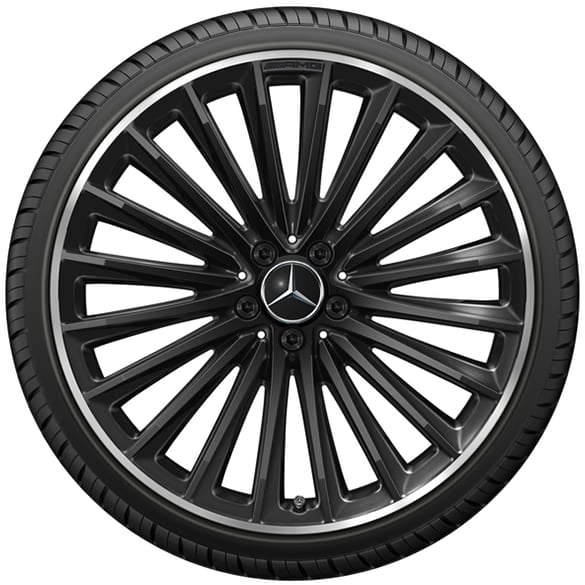 AMG 21 inch rim set EQE V295 black | A2954012500/26007X72