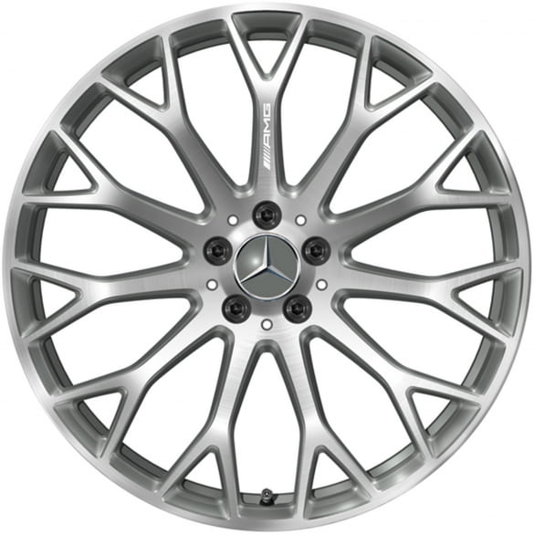AMG 21 inch wheel set SL R232 cross spokes titanium grey Genuine Mercedes-AMG